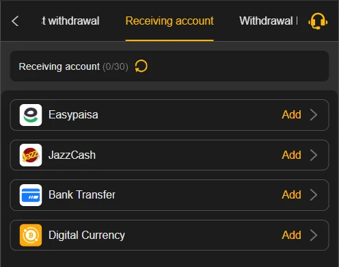 x666 game withdrawal options including easypaisa jazzcash bank transfer and digital currency