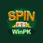 Spinwinpk game logo with golden SPIN text and slot machine graphics.