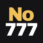 No 777 game logo with bold yellow and white text on a black background.
