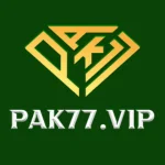 Pak77 game logo with a diamond symbol and bold lettering