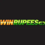 Win rupees game logo with orange and green gradient text on a dark background.